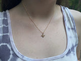 Bumblebee Charm Necklace - Honey Bee Minimalist Jewelry