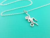 Monkey Charm Sterling Silver Necklace