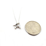 Balloon Dog Charm - Sterling Silver Necklace - Gift for Her