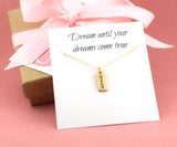 Dream Necklace - 14k Gold Fill Necklace / Gift for Her / Simple Jewelry