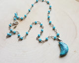 Turquoise Moon Celestial Necklace