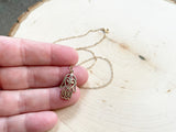 Hamsa Charm 14k Gold Fill Necklace