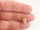 Tiny Apple Charm Necklace - 14k Gold Filled Jewelry - Handmade Necklace - Teacher Gift