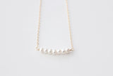 Freshwater Pearl Gold Filled Bar Necklace