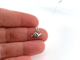Tiny Sterling Silver Snail Necklace - Snail Charm - Handmade Jewelry