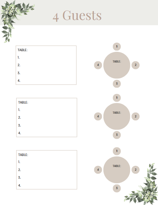 Seating Chart Templates Canva