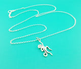 Monkey Charm Sterling Silver Necklace