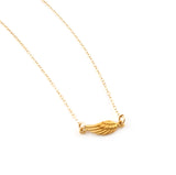 Gold Angel Wing Charm 14k Gold Filled Necklace Simple Jewelry - Dainty Gold Necklace - Simple Necklace