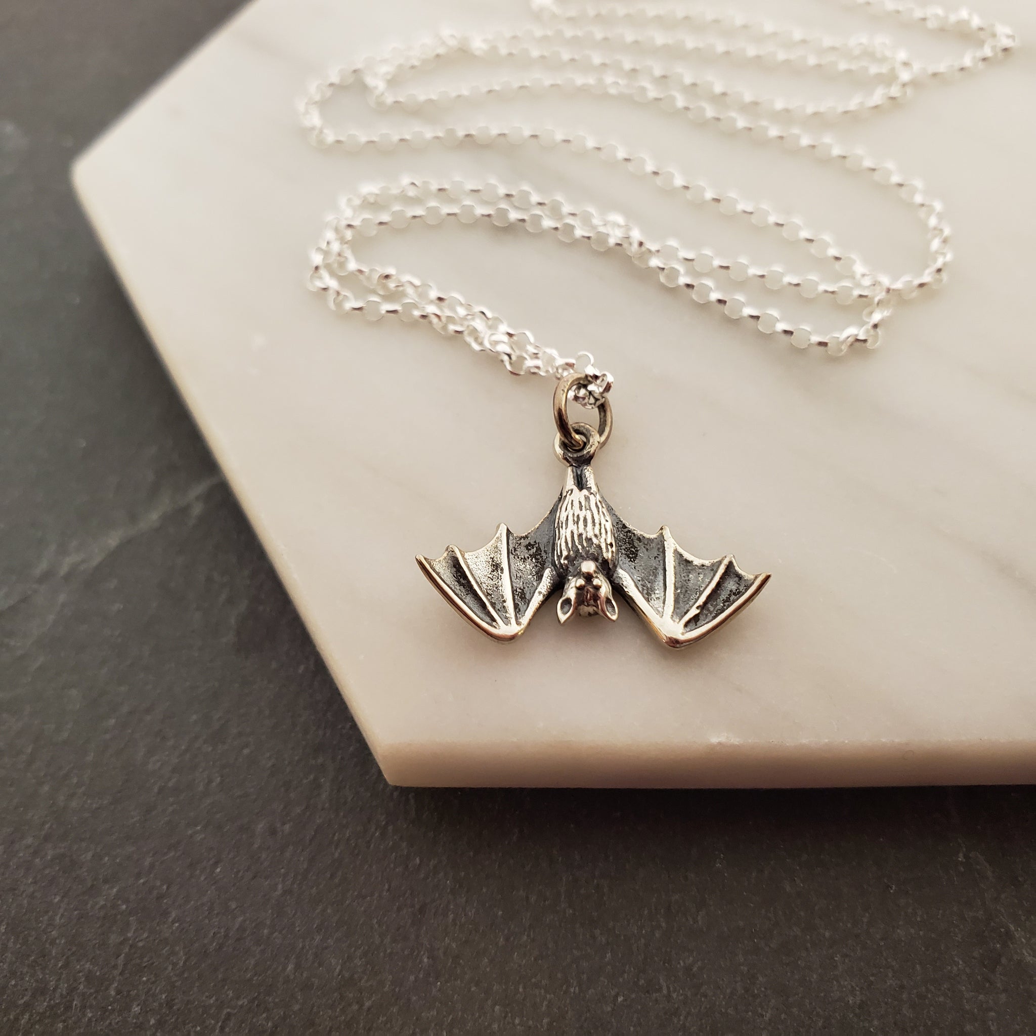Buy Small Bat Necklace Online in India - Etsy