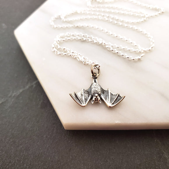 Halloween Bat Necklace for Women Sterling Silver 925 Bat Pendant Necklaces  Charms Gothic Black Bats Jewelry CZ Crystal Dainty Vampire Witch Christmas  Gifts, Sterling Silver, Cubic Zirconia : Amazon.ca: Clothing, Shoes &