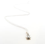 Lady Bug Charm - Sterling Silver Necklace