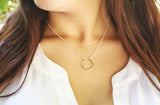 Horseshoe Charm Sterling Silver Necklace