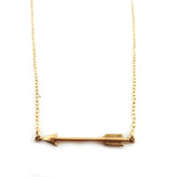 Arrow Charm Necklace - Dainty 14k Gold Filled Jewelry