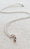 Two Pea Pod Necklace - Sterling Silver Jewelry