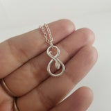 Infinity Snake Necklace - Sterling Silver Jewelry