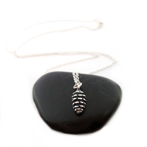 Pinecone Necklace - Sterling Silver Jewelry
