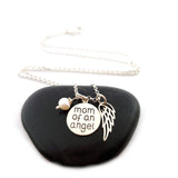 Mom of an Angel Necklace - Sterling Silver Jewelry - Miscarriage Memorial