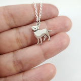 Labrador Dog Charm Necklace - Sterling Silver Jewelry