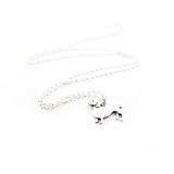 Dachshund Necklace - Sterling Silver Jewelry