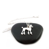 Poodle Necklace - Sterling Silver Jewelry