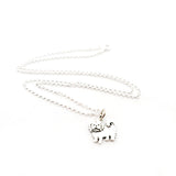Maltese Dog Charm Necklace - Sterling Silver Jewelry