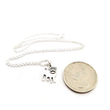 Pug Charm Necklace - Sterling Silver Jewelry