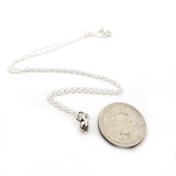 One Pea Pod Charm Necklace - Sterling Silver Jewelry