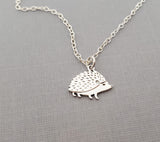 Hedgehog Charm Sterling Silver Necklace