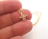 Hummingbird 14k Gold Filled Necklace