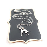 Greyhound Dog 925 Sterling Silver Necklace