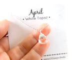 White Topaz - April Birthstone - Sterling Silver Necklace