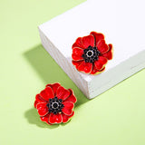 Poppy Flower Earrings