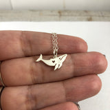 Whale Charm Necklace - Sterling Silver Jewelry