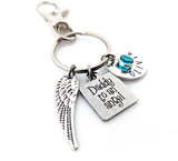 Daddy to an Angel Key Chain - Hand Stamped Key Chain - Sympathy Gift For Him