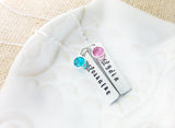 Mommy Necklace - Personalized Name Bar - Sterling Silver Necklace