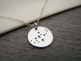 Virgo Charm Zodiac Necklace - Sterling Silver Jewelry