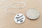 Mama Bear Sterling Silver Necklace