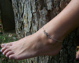 Silver Infinity and Genuine Freshwater Pearl Infinite Love Anklet / Gift for Her