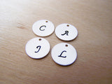 Add a Hand Stamped Sterling Silver Initial Charm