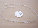 Leo Constellation Sterling Silver Necklace