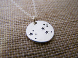 Leo Constellation Sterling Silver Necklace