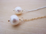 Freshwater Pearl Dainty Sterling Silver or Gold Filled Necklace