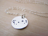 Scorpio Zodiac Constellation Sterling Silver Necklace