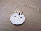 Libra Zodiac Constellation Sterling Silver Necklace