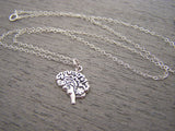 Brain Charm Sterling Silver Necklace