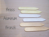 Monogrammed Collar Stays - Personalized Gift -  Hand Stamped Collar Stays / Gift for Him - Mens Accessory - Anniversary Gift