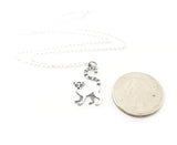 Lemur Charm Necklace - Sterling Silver Jewelry