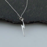 Lightning Bolt Sterling Silver Necklace